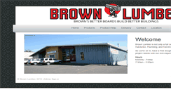 Desktop Screenshot of brownlumberservice.com
