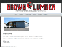 Tablet Screenshot of brownlumberservice.com